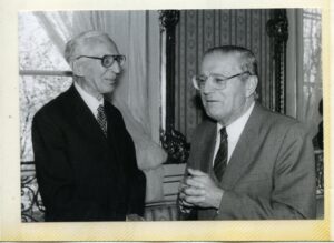 Ze Stefanem Kieniewiczem podczas jubileuszu w 1986